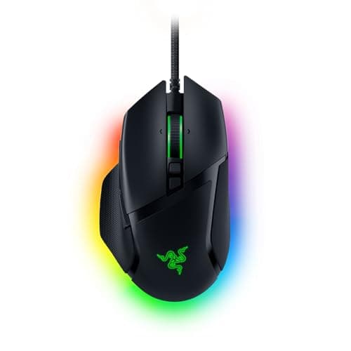 Razer Basilisk V3 Customizable Ergonomic Gaming Mouse: Fastest Mouse Switch - Chroma RGB Lighting 26K DPI Optical Sensor 11 Programmable Buttons HyperScroll Tilt Wheel Classic Black