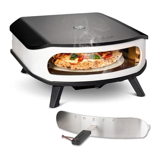 Cozze 17 Inch Pizza Oven With Turning Stone Led Door 6 0 Kw 50 Mbar Includes Regulator 1 1 M Hose Perfect For Crispy Pizzas