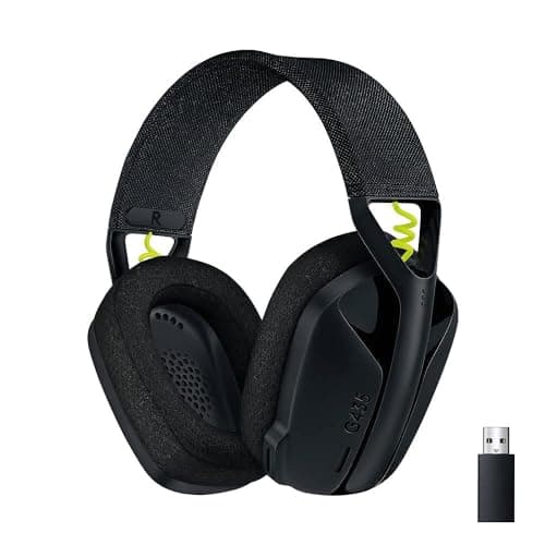 Logitech G435 Lightspeed & Bluetooth Wireless Gaming Headset - Ultra Lightweight 165G Over-Ear Headphones, Built-In Mics, 18H Battery, Compatible With Dolby Atmos, Pc, Ps4, Ps5, Mobile - Black