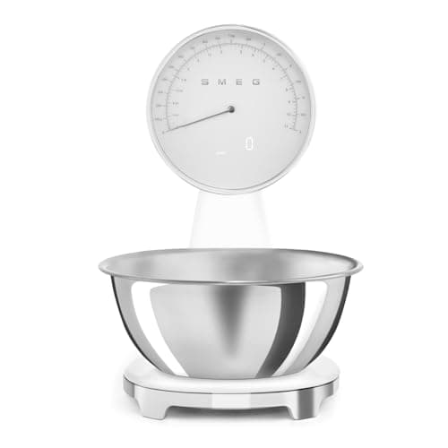 Smeg 50's Style Retro KSF01 White Analog Kitchen Scale