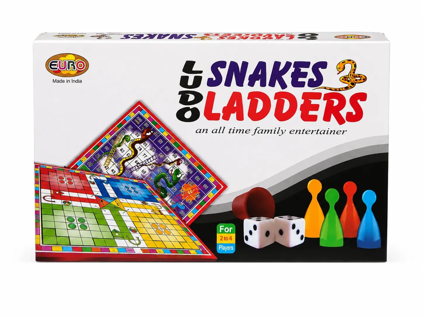 Ludo Snakes & Ladders Family Board Game – 2 to 4 Players