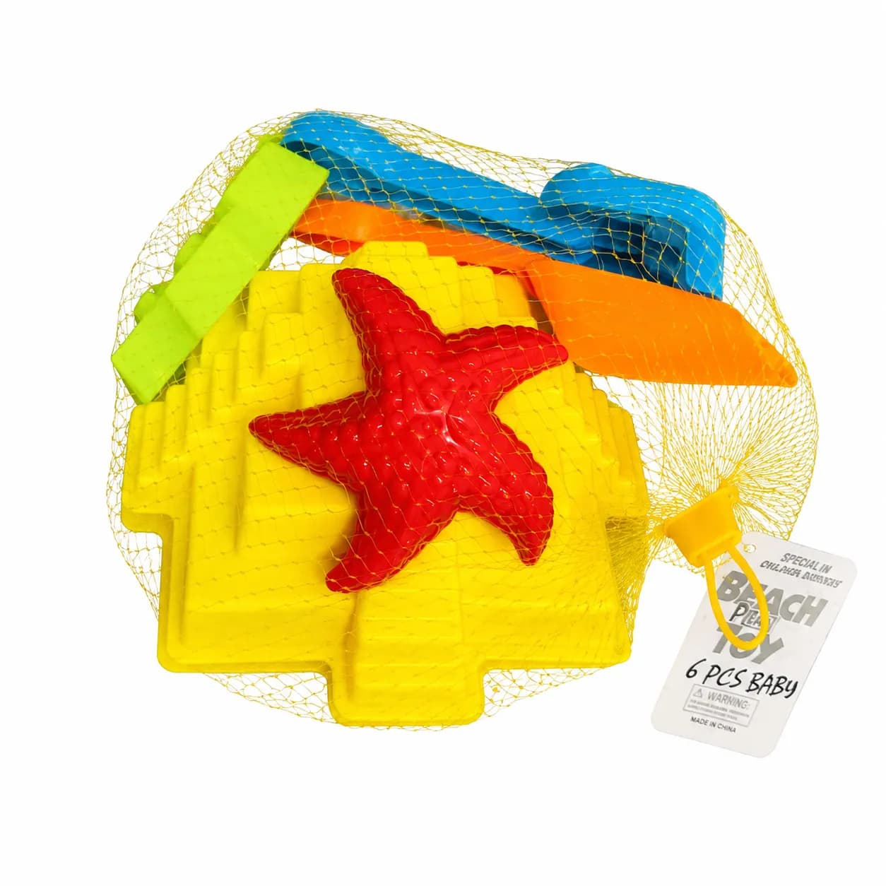 6-Piece Beach Sand Toy Set for Kids – Colorful Beach Play Set